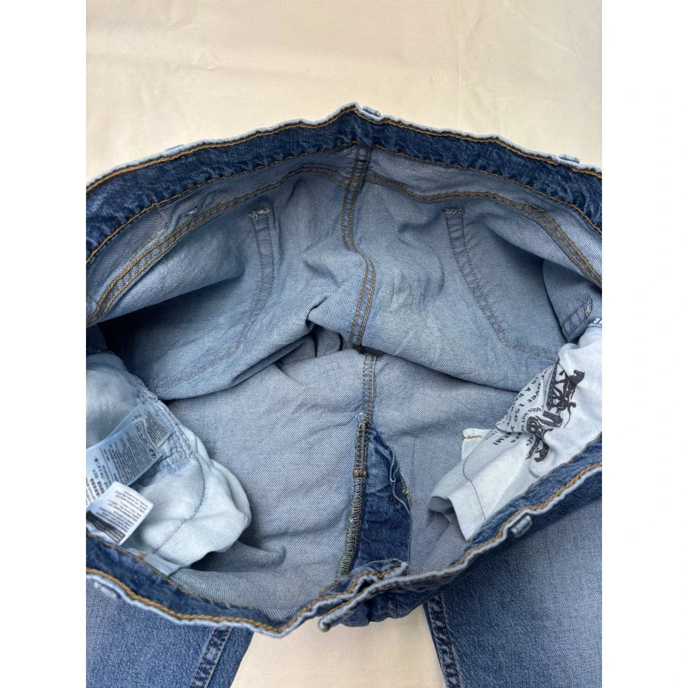 Levi's 505 Jeans Mens W42 L30 Regular Fit Straight Leg Medium‎ Wash Denim